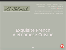 Tablet Screenshot of lecolonialsf.com